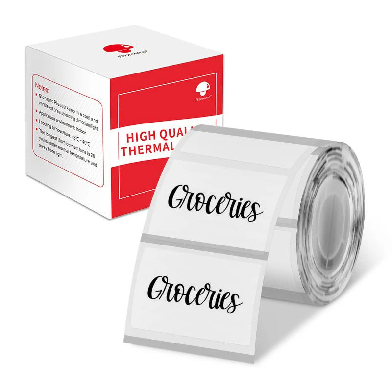 40 X 30 mm Şeffaf Termal Etiket 230 Adet - Phomemo M110/M120/M150/M200/M220/M221